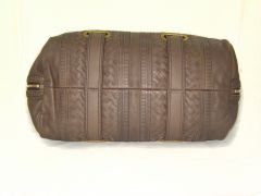 BOTTEGA VENETA Leather Accordion Satchel Bag