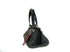 CELINE Medium Wool Leather Handbag