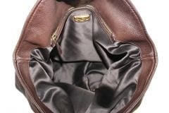 MIU MIU Brown Leather Turnlock Large Bag