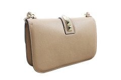 VALENTINO Rockstud Lock Medium Leather Shoulder Bag