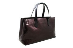 LOUIS VUITTON Monogram Vernis Amarante Wilshire PM Handbag