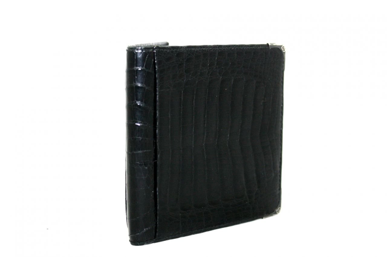 GUCCI Men's Vintage Black Crocodile Wallet