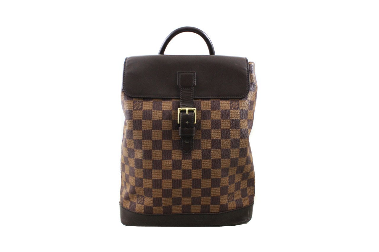 LOUIS VUITTON Damier Ebene Soho Backpack