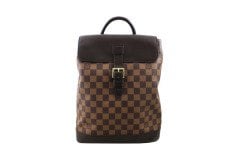 LOUIS VUITTON Damier Ebene Soho Backpack