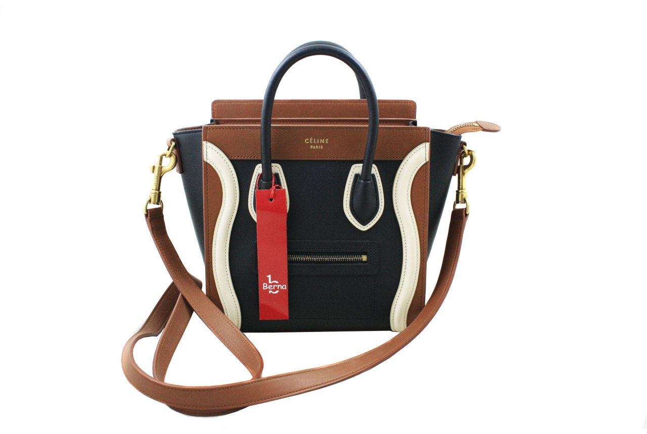 CELINE Runway Tricolor Nano Luggage Bag