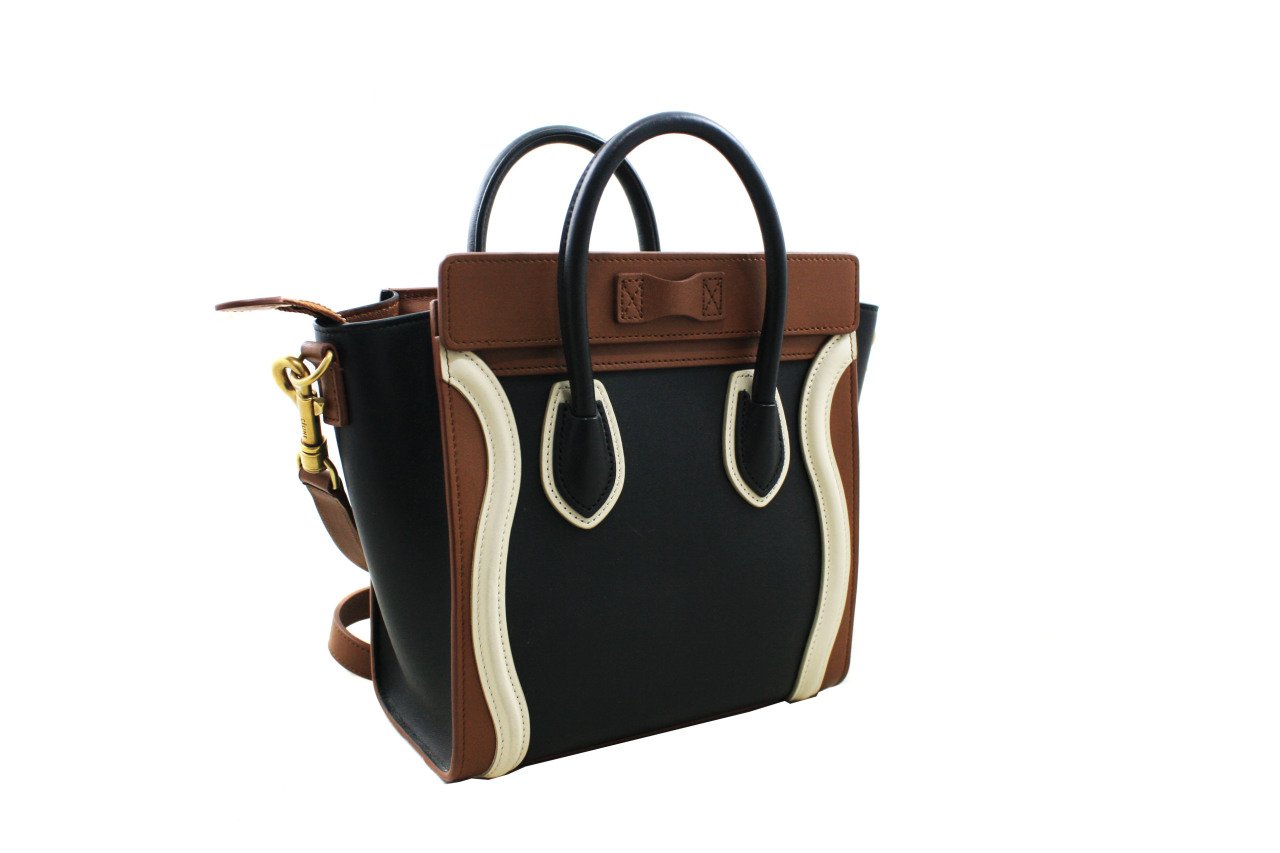 CELINE Runway Tricolor Nano Luggage Bag