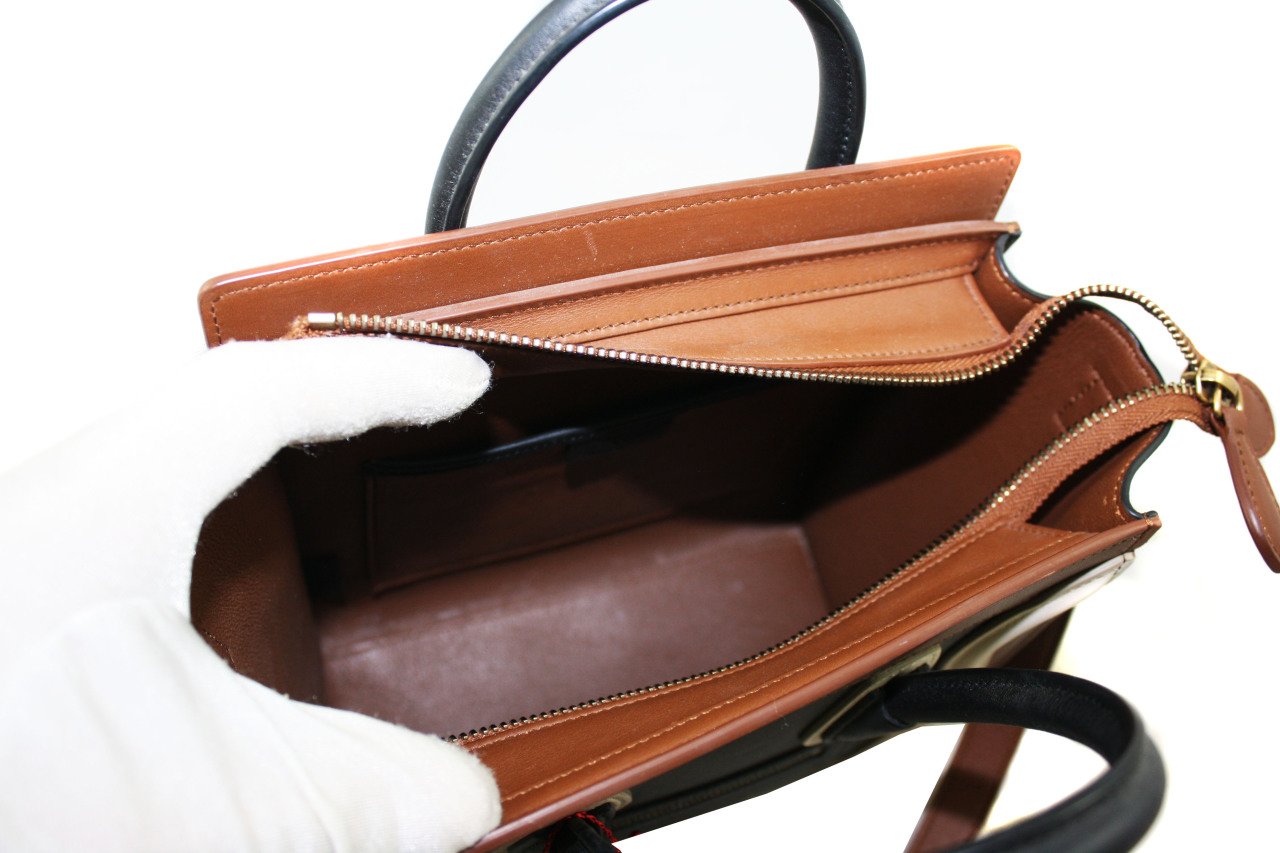 CELINE Runway Tricolor Nano Luggage Bag