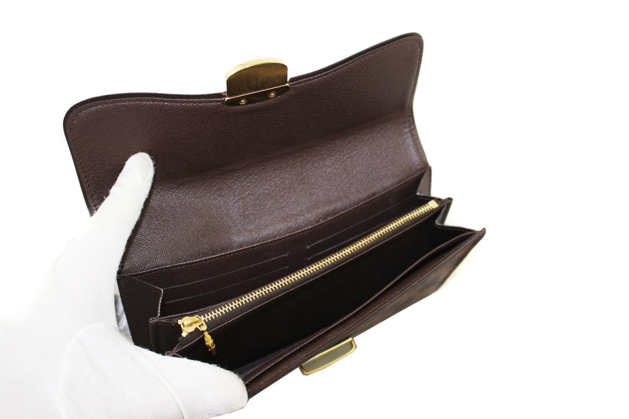 LOUIS VUITTON Damier Portefeuille Sistina Bifold Long Wallet