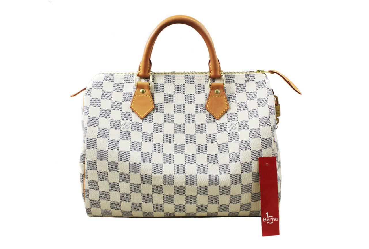 LOUIS VUITTON Damier Azur Speedy 30