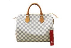 LOUIS VUITTON Damier Azur Speedy 30