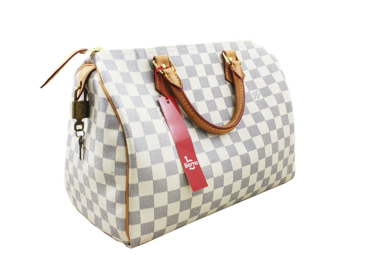 LOUIS VUITTON Damier Azur Speedy 30