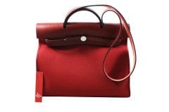 HERMES Herbag Zip 39 Rouge Grenat/Rouge H