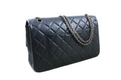 CHANEL Dark Grey 227 Reissue 2.55 Quilted Flap Bag