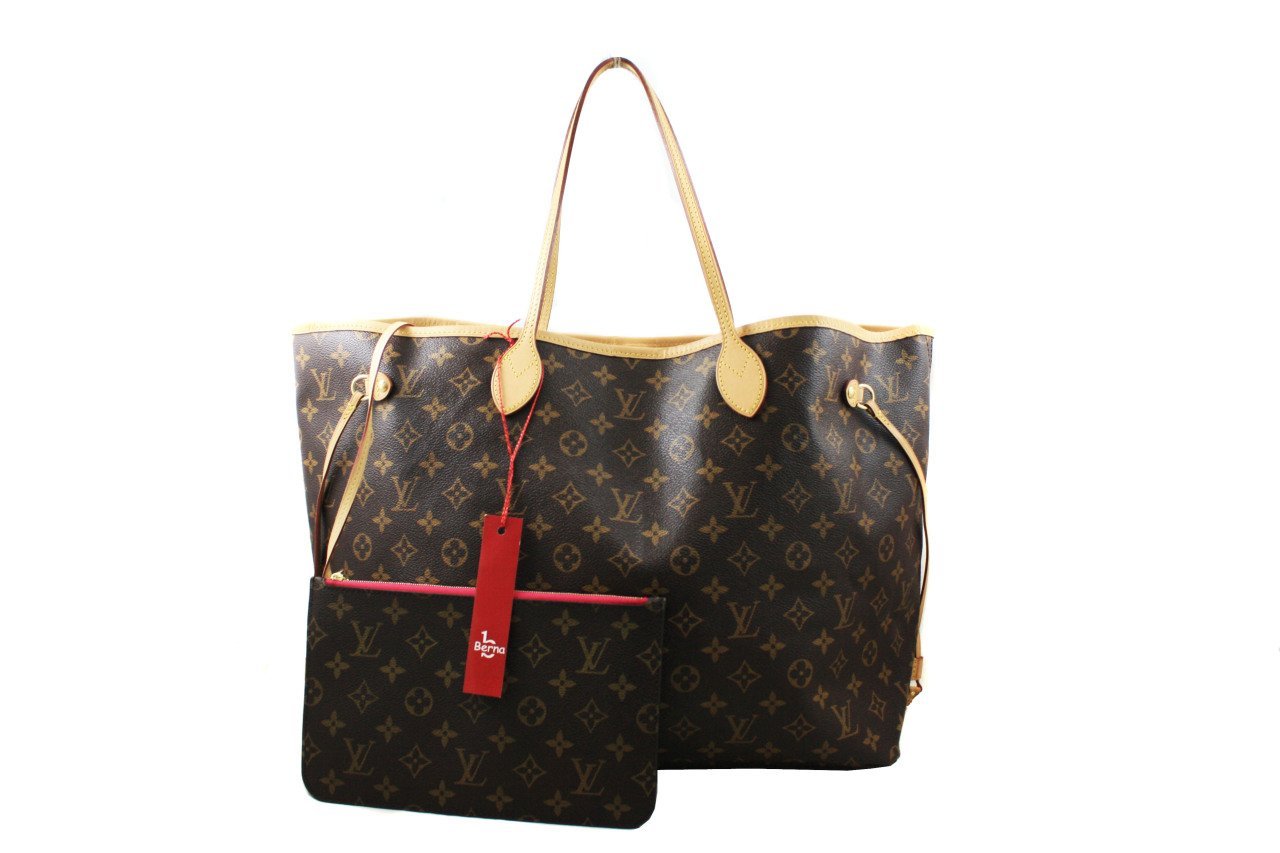 LOUIS VUITTON Monogram Neverfull Gm Fuchsia