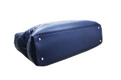 CHANEL Navy Blue Quilted Be CC Tote
