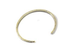 BVLGARI B.Zero1 Diamond & 18k White Gold Narrow Open Cuff Bracelet