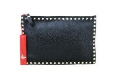 VALENTINO Garavani Black Rockstud Clutch
