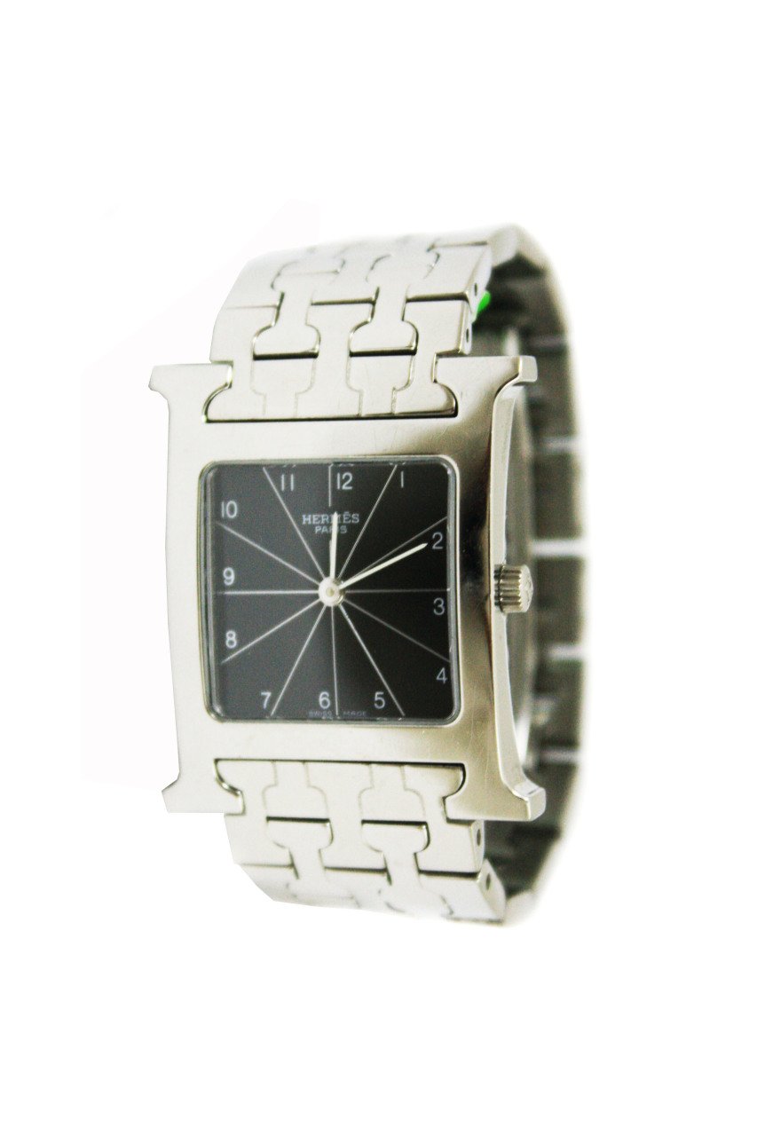 HERMES H Hour Steel Quartz Women's Watch