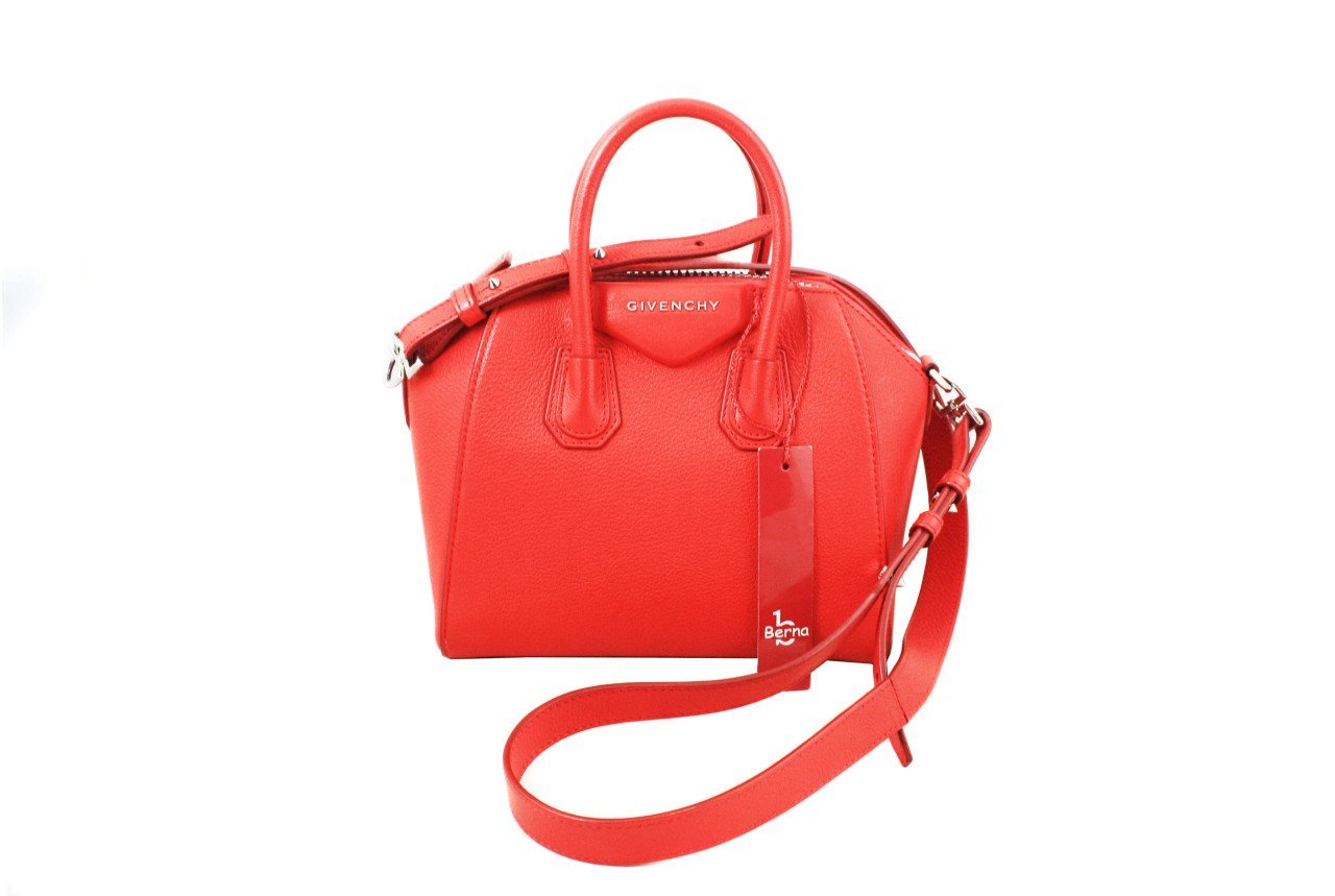 GIVENCHY Red Calfskin Mini Antigona