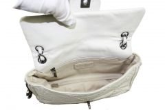 CHANEL Cream Quilted Leather Ultimate Stitch Flap Shoulder Bag