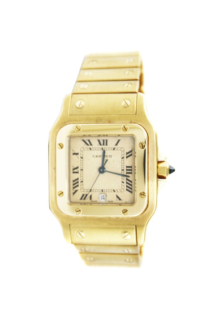 CARTIER 18K Yellow Gold Santos Unisex Watch