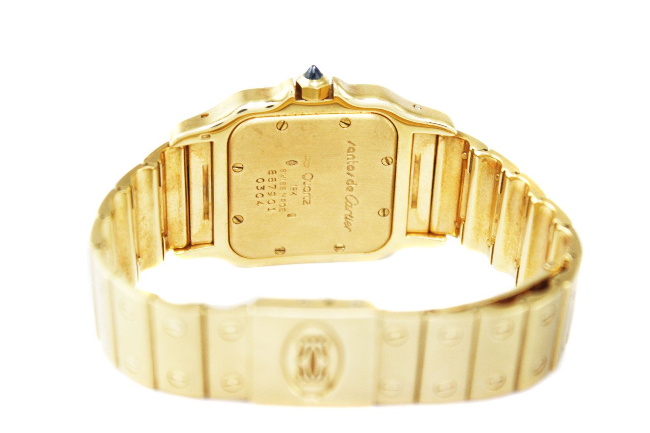 CARTIER 18K Yellow Gold Santos Unisex Watch
