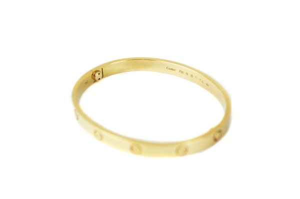 CARTIER 18k Yellow Gold Love Bracelet Size 19