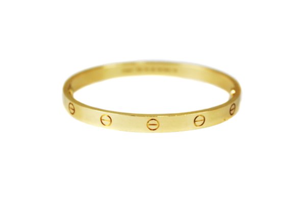 CARTIER 18k Yellow Gold Love Bracelet Size 19