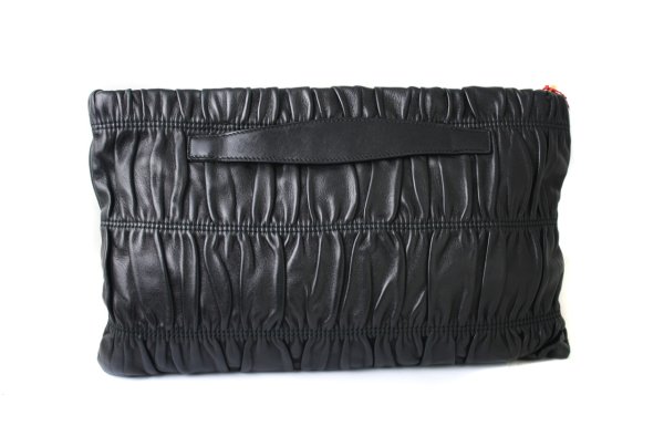 PRADA Nappa Dressy Gaufre Ruched