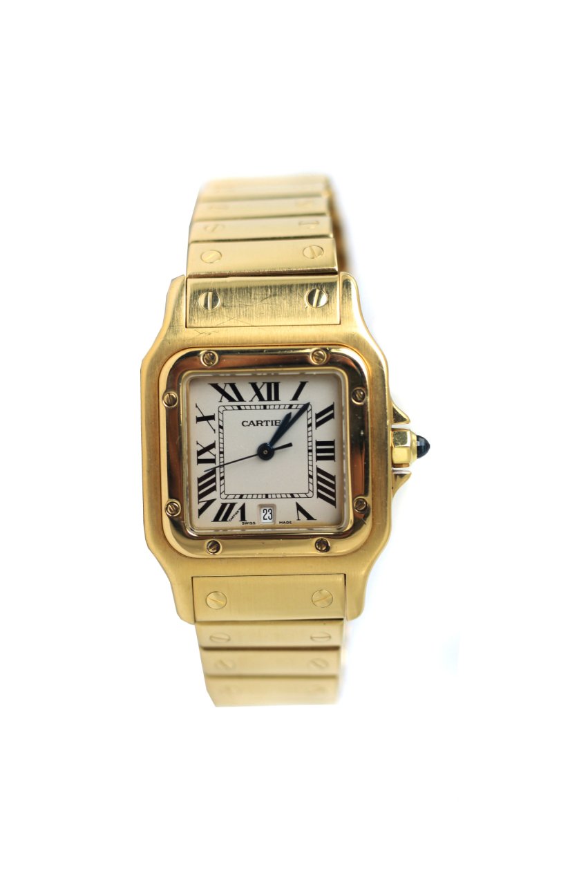 CARTIER 18k Yellow Gold Santos Galbee