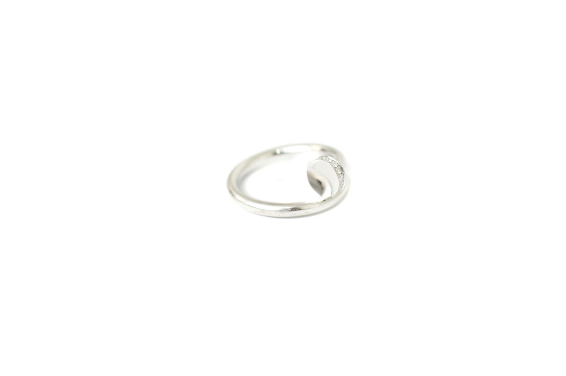 CARTIER 18k White Gold Diamond Juste un Clou Ring