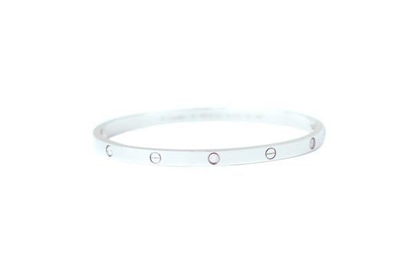 CARTIER 18k White Gold 6 Diamonds Love PM