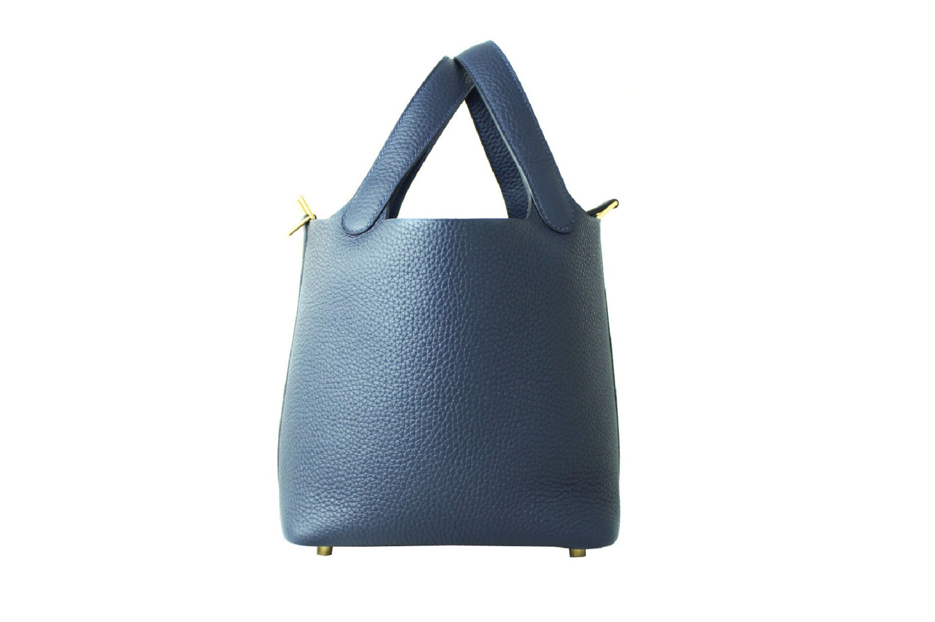 HERMES Picotin Lock 18 Taurillon Clemence Bleu Nuit