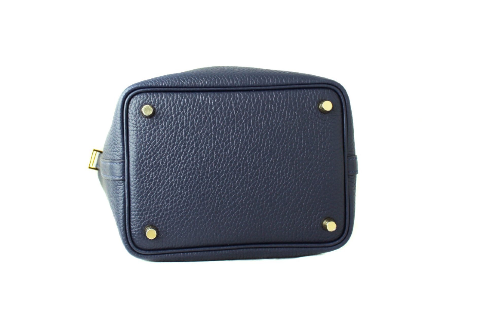 HERMES Picotin Lock 18 Taurillon Clemence Bleu Nuit