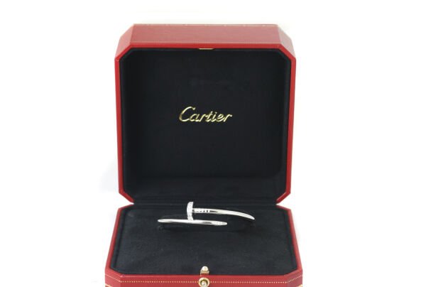 CARTIER 18k White Gold Juste Un Clou Diamond Bracelet