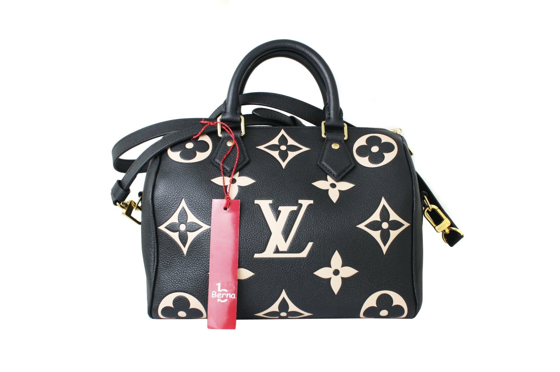 LOUIS VUITTON Bicolor Monogram Empreinte Speedy Bandouliere 25