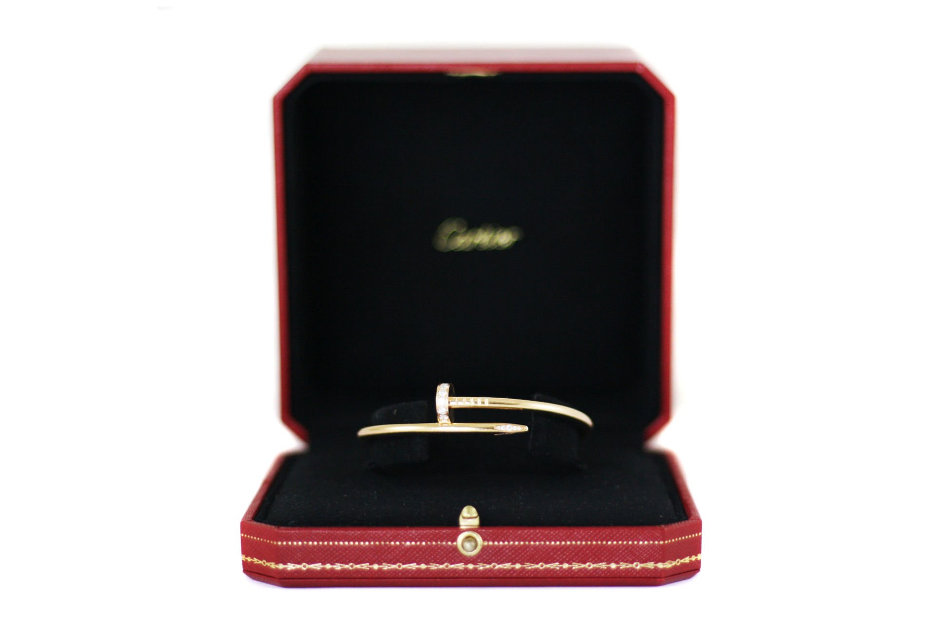 CARTIER 18k Rose Gold Juste Un Clou Diamond Bracelet