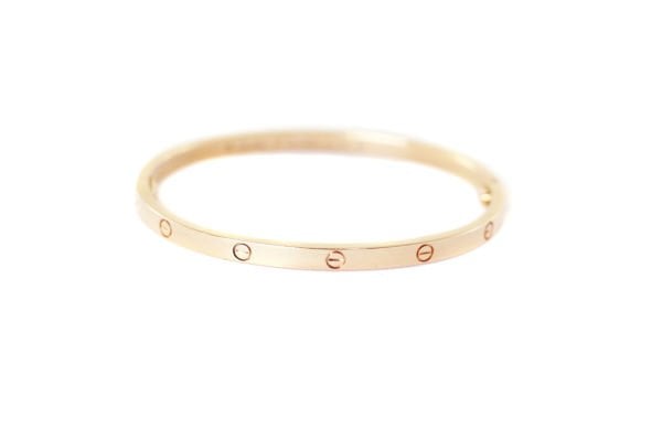CARTIER 18k Rose Gold Love PM Bracelet