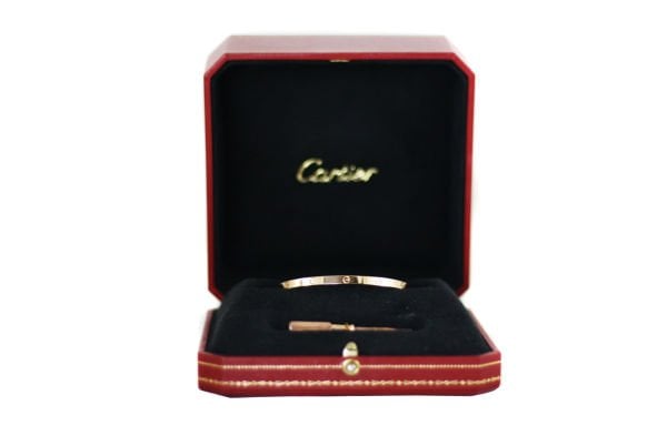 CARTIER 18k Rose Gold Love PM Bracelet