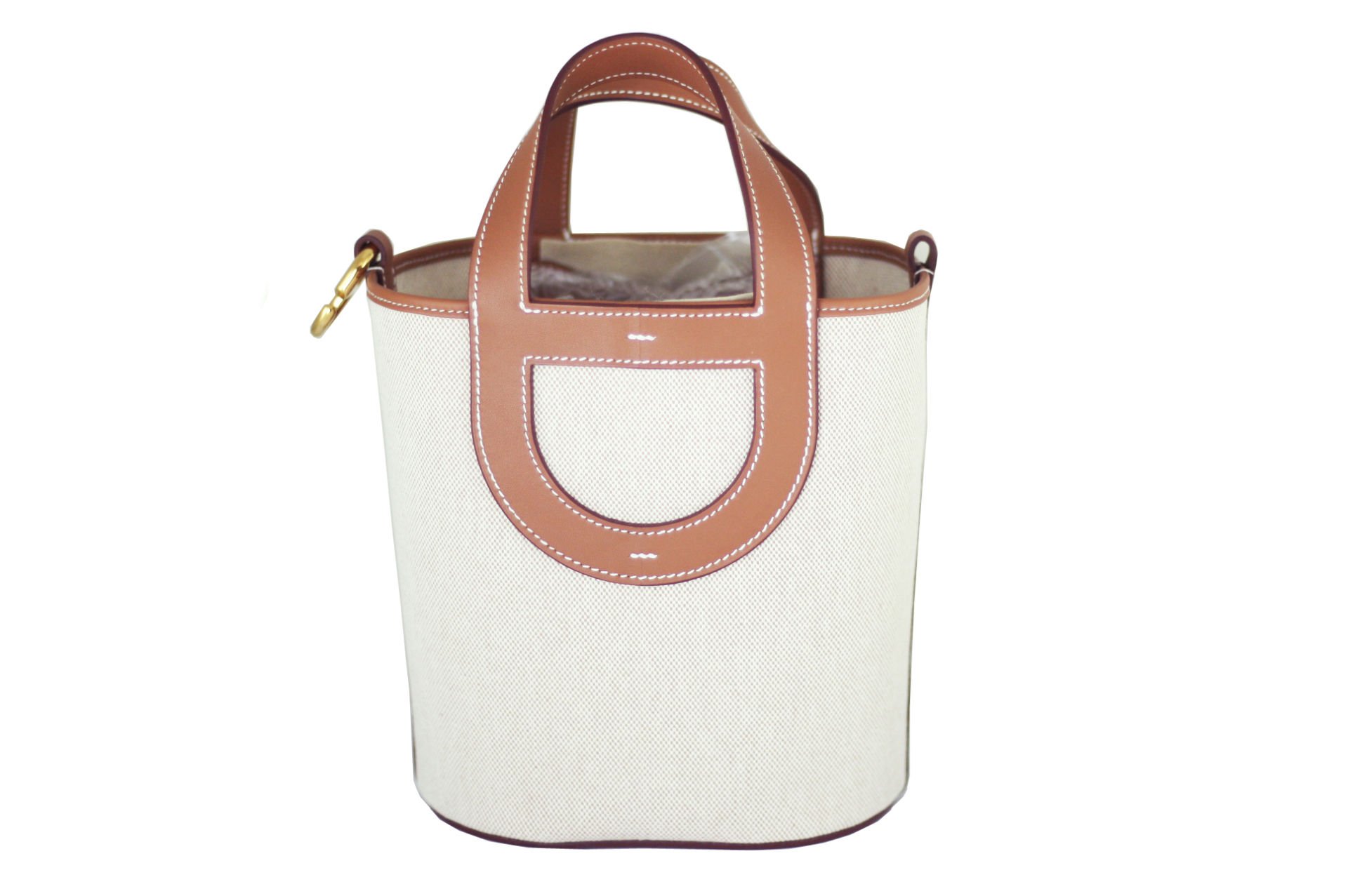 HERMES Beige/Gold In The Loop 18 Bag