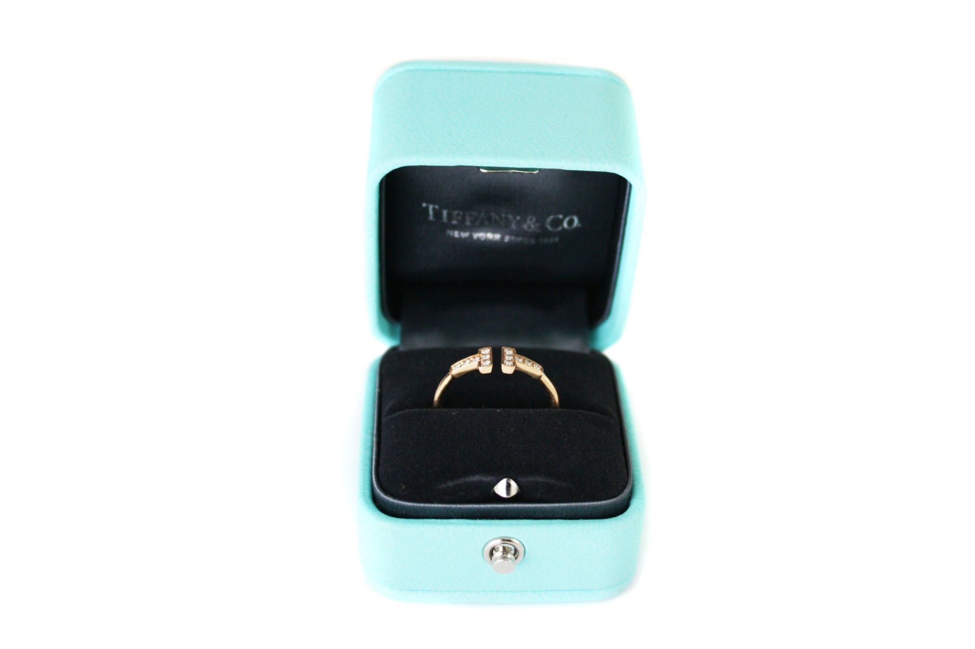 TIFFANY&Co T Diamond Wire Ring in Rose Gold