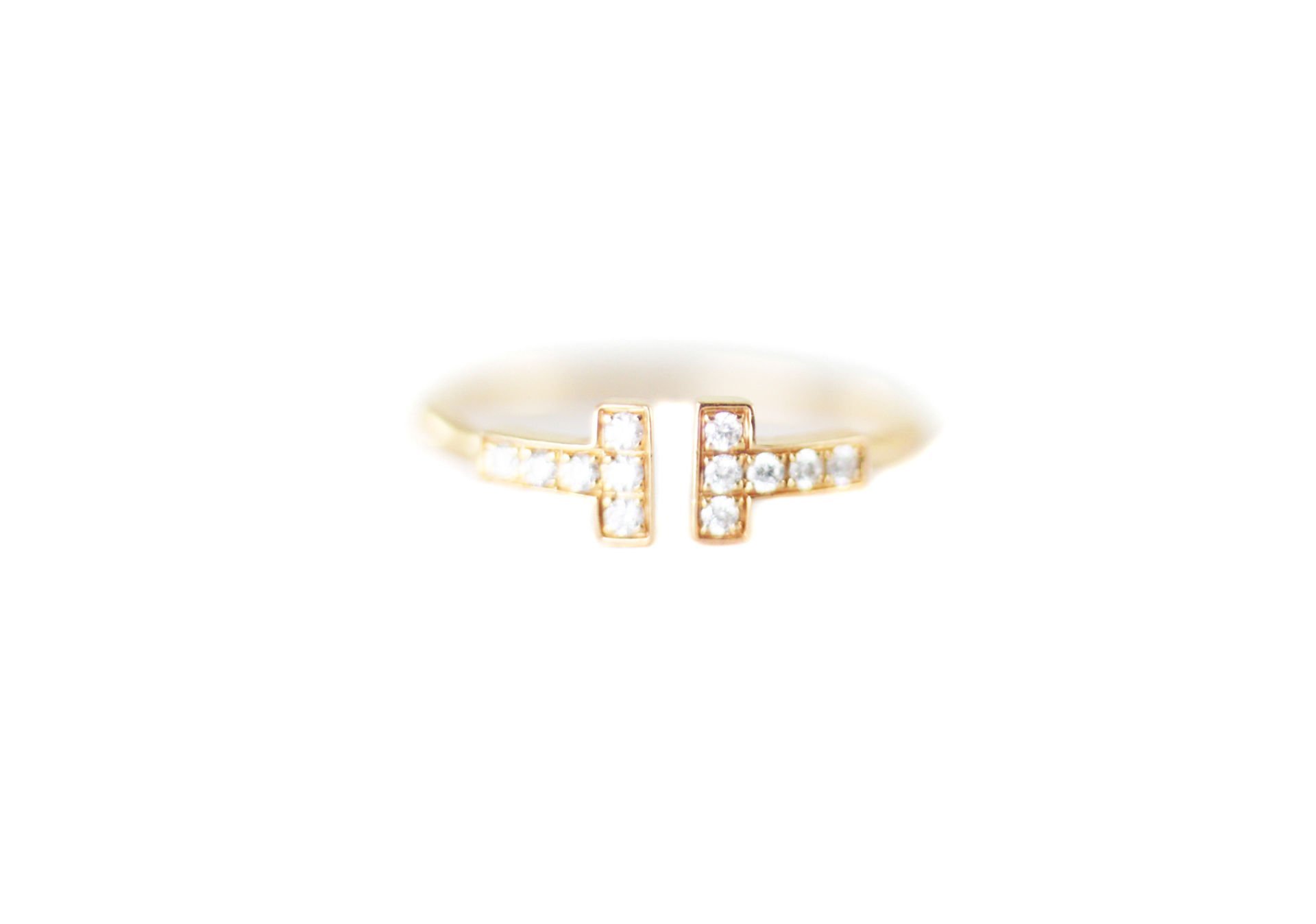 TIFFANY&Co T Diamond Wire Ring in Rose Gold