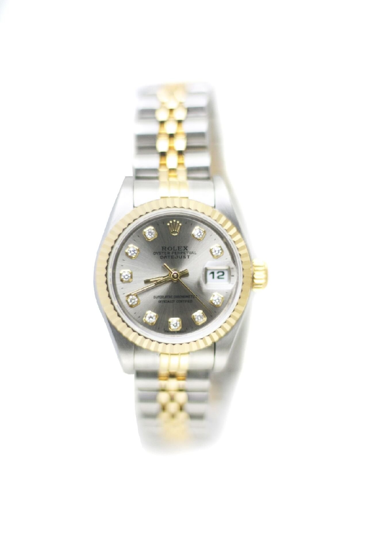 ROLEX Datejust 26mm Grey Diamond Dial Jubilee