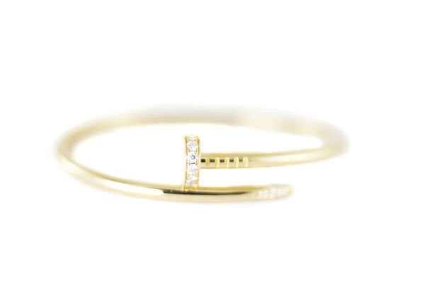 CARTIER Juste un Clou 18k Yellow Gold Diamond Bracelet