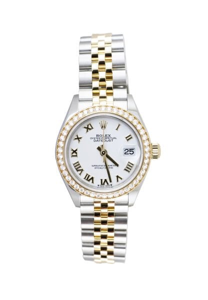 ROLEX Datejust 28mm Two Tone Diamond Bezel Jubilee