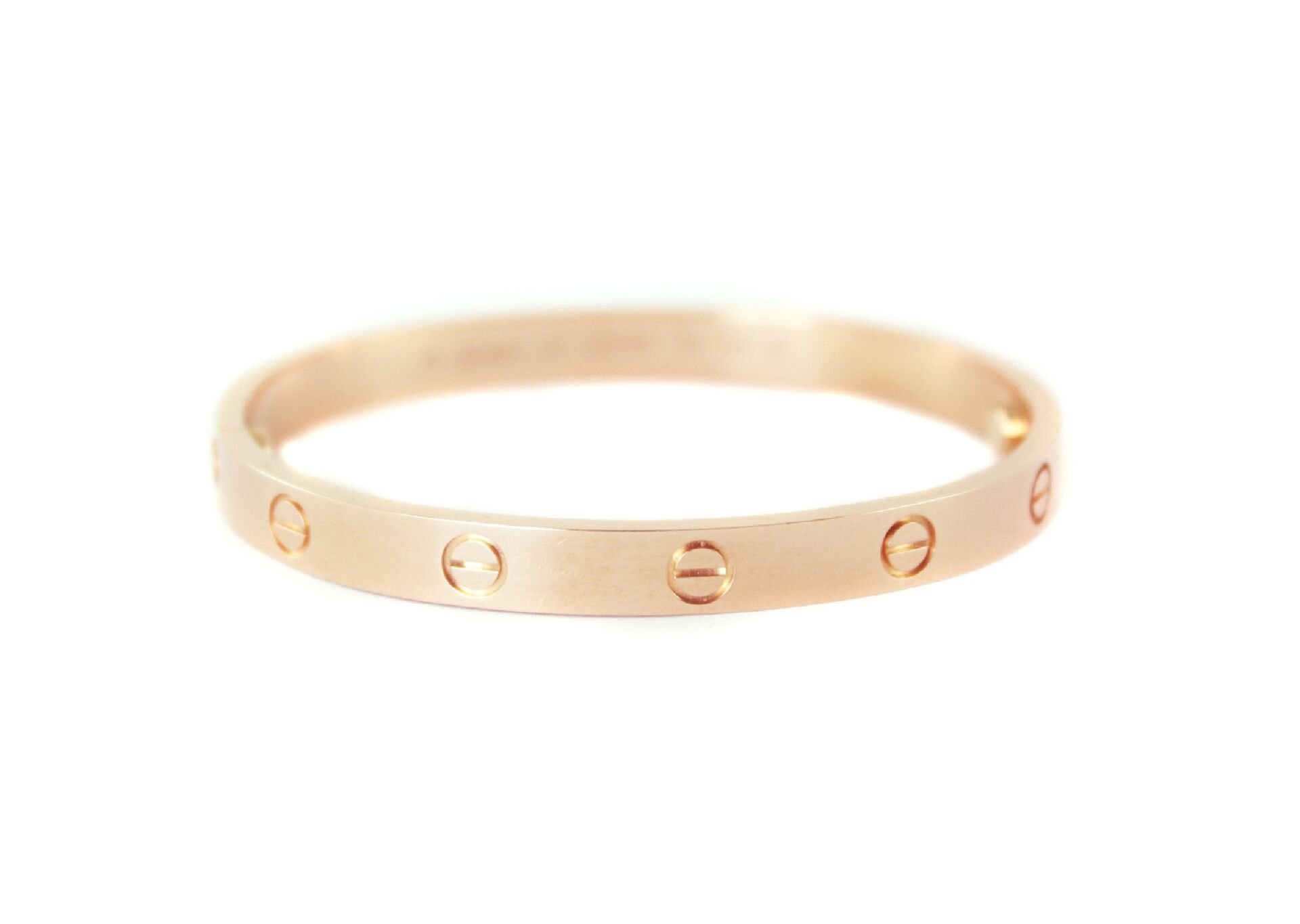 CARTIER Love 18k Rose Gold Bracelet