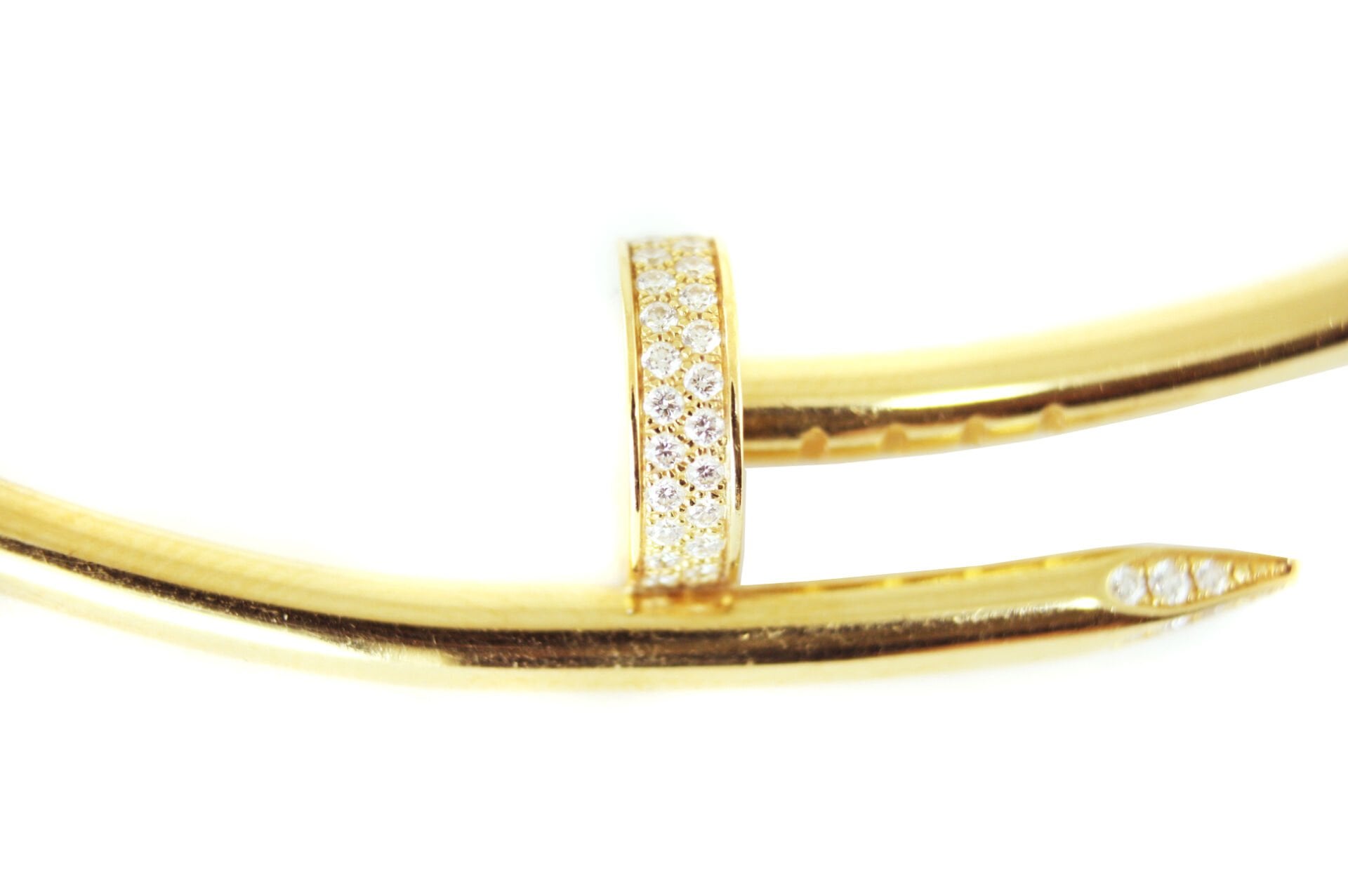 CARTIER Juste Un Clou Torque Diamonds Small Model Necklace