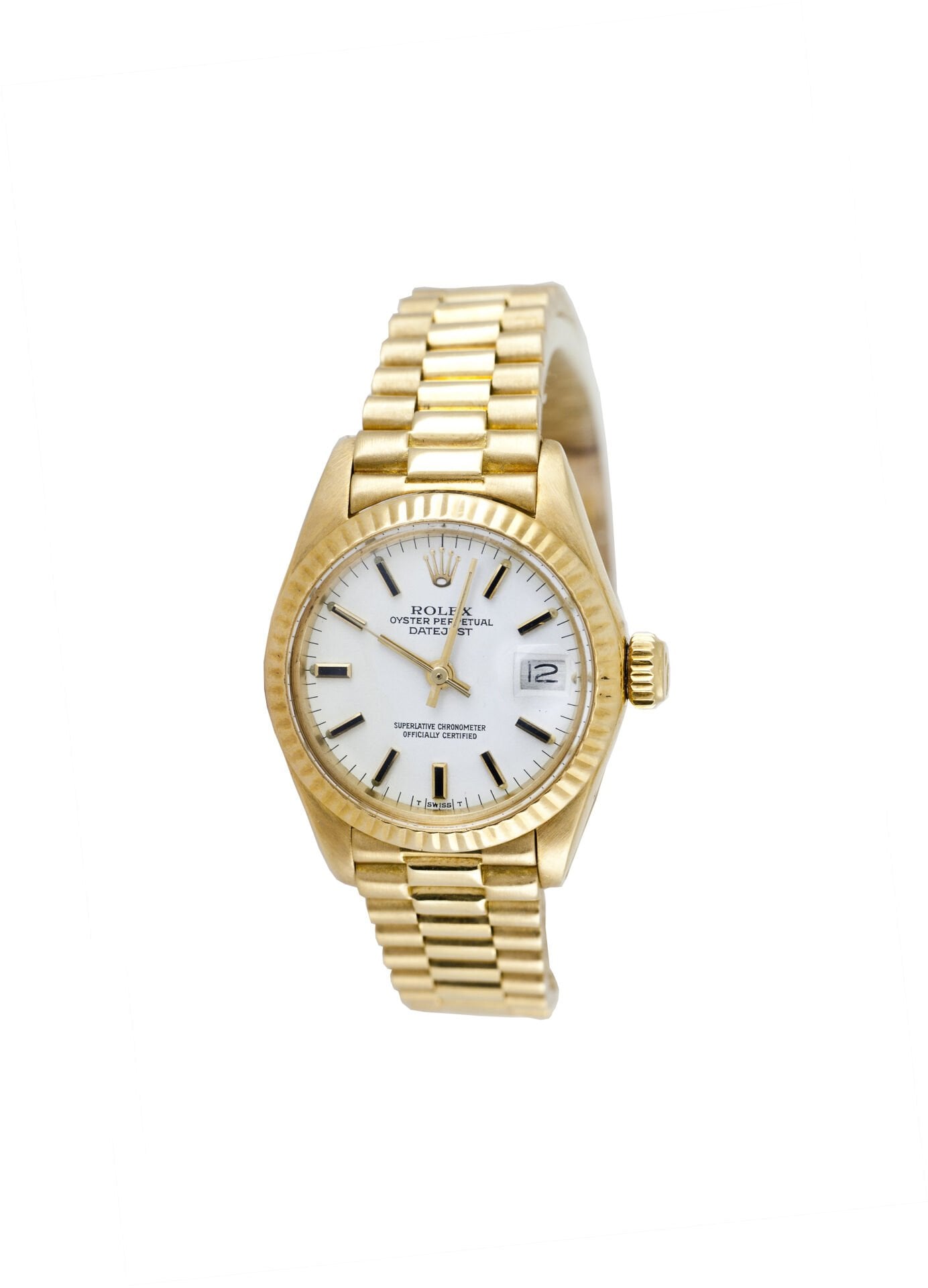 ROLEX Datejust 26mm 18K Yellow Gold President Vintage
