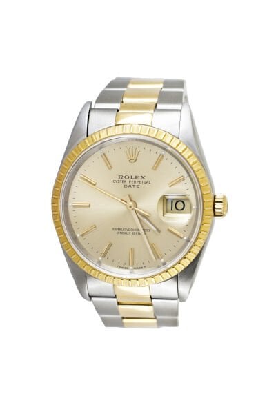 ROLEX Date 34mm Two Tone Oyster