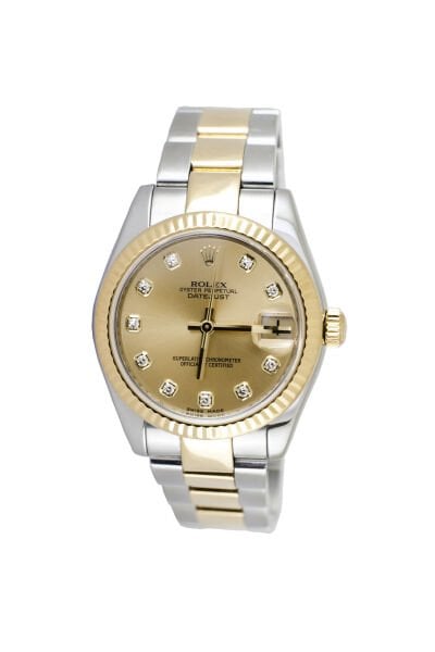 ROLEX Datejust 31mm Two Tone Oyster Diamond Dial